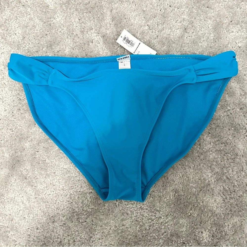 NEW NWT Old Navy Turquoise Blue Bikini Bottom Women's Size Large
